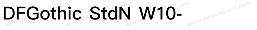 DFGothic StdN W10字体转换